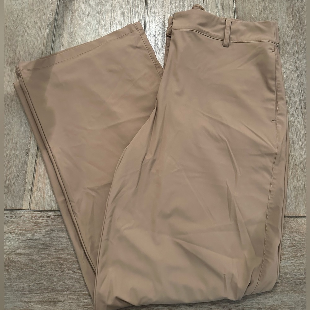 7 Diamonds Women's Taupe Straight Leg Trousers